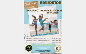 TOURNOI JEUNES BEACH - 1ère Edition 